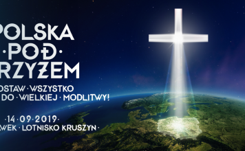 14 września 2019: Polska pod Krzyżem. Lotnisko Włocławek. Zostaw wszystko i dołącz do wielkiej modlitwy. PolitykaPolska POLSKA pod Krzyzem Baner 1356x516