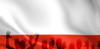 PolitykaPolska polska flaga ludzie