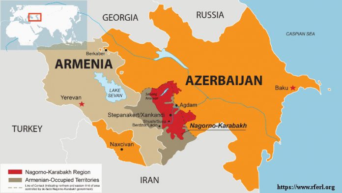 Armenia-i-Azerbejdżan-mapa