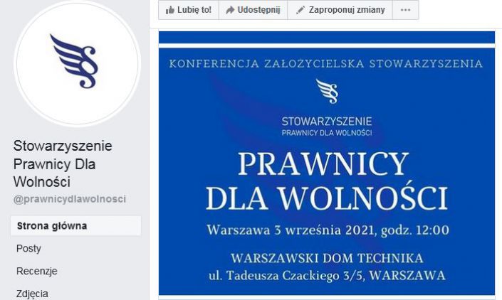 Polecane organizacje i strony na czas trwania korona-kryzysu (Polska i świat) Stowarzyszenie Prawnicy Dla Wolnosci